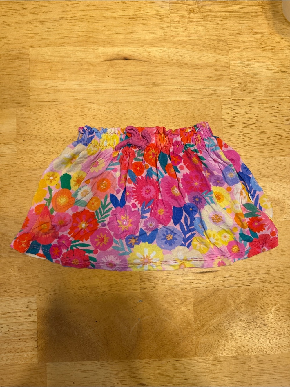 Little Sleepies Floral Skort - Pink, Red, Yellow, Blue, Purple. Size 6-12 months